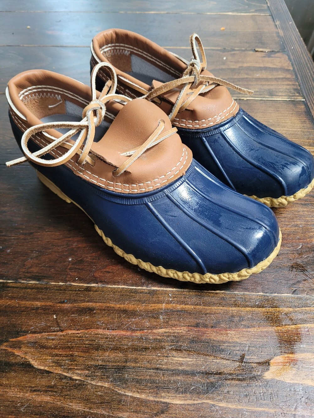 L.L. Bean Boots Rubber Mocs Rain Shoes Women's 8